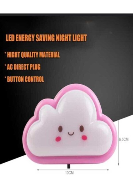 Çocuk Odası Için Pembe LED Dekoratif Gece Lambası – Şık ve Minimal fiyatları