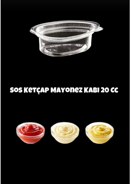 100’LÜ 20 cc Plastik Çiğköfte Sosu Seti | Ketçap, Mayonez, Nar Ekşili Sos – Tek Kullanımlık Paketler modelleri