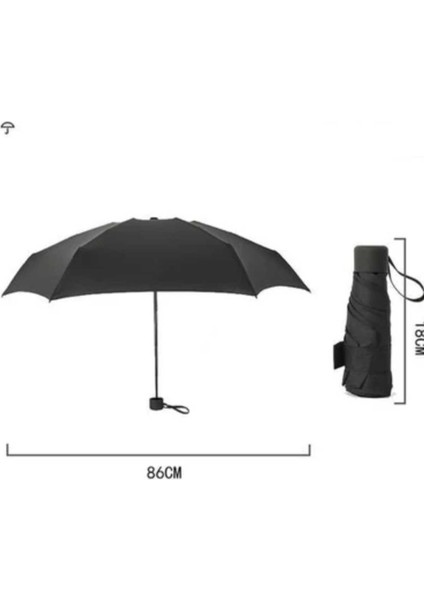 Şık Siyah Şemsiye – Hafif, Taşınabilir ve Su Geçirmez modelleri