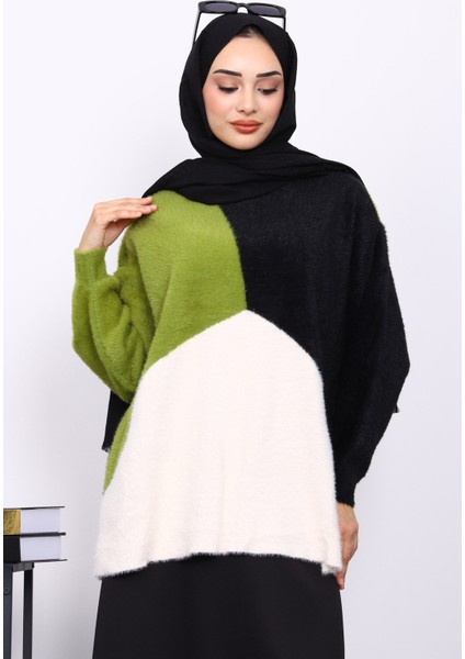 Siyah Bisiklet Yaka Yumoş Triko Kazak