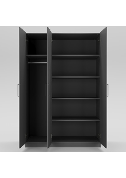 3 Kapaklı Elbise Dolabı 180X120X55CM 03102501 fiyatları
