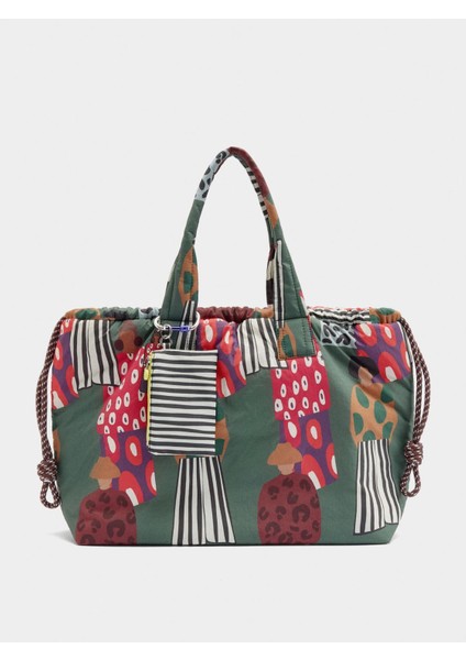 Desenli Çift Taraflı Kullanılabilen Shopper Çanta fiyatları