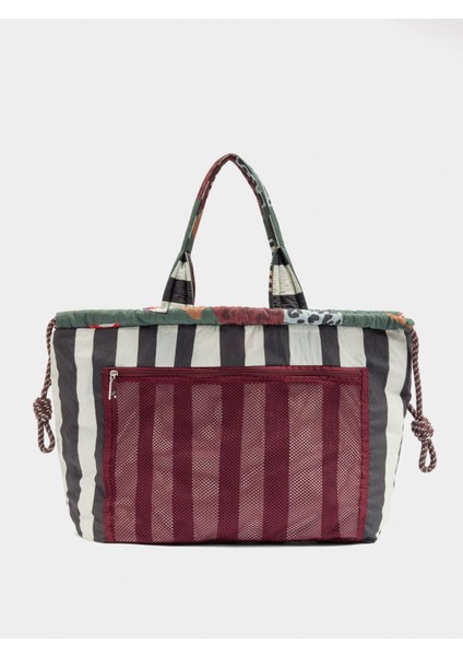 Desenli Çift Taraflı Kullanılabilen Shopper Çanta modelleri