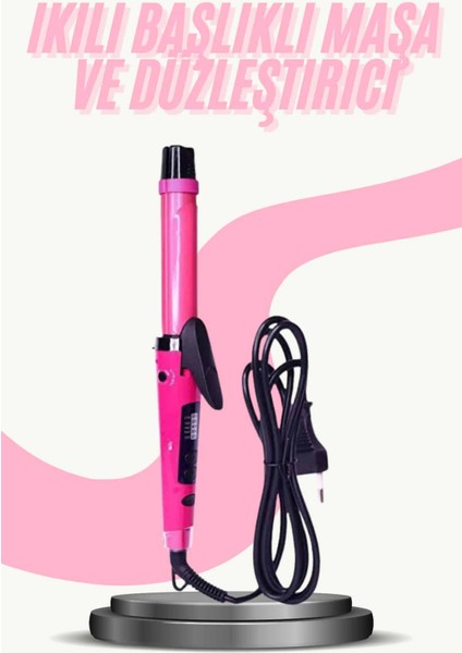 Saç Düzleştirici Şekillendirici Saç Maşası Ikili Şekillendirici Isı Ayarl? - M836K309-R92