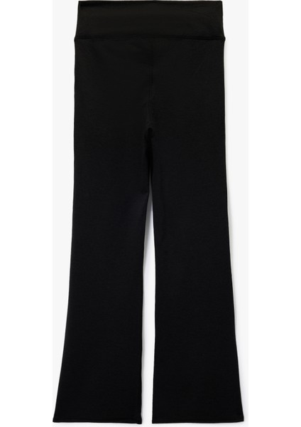 Asimetrik Yüksek Bel Slim Fit Ispanyol Paça Spor Tayt fiyatları