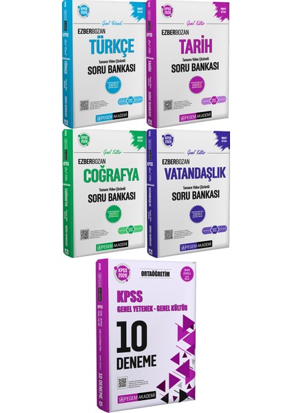 2026 Kpss Ezberbozan Türkçe Tarih Coğrafya Vatandaşlık Soru - 2026 Kpss Ortaöğretim Çözümlü 10 Deneme