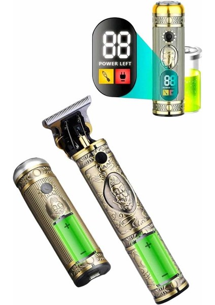 Erkeklere Özel 3 Başlıklı Tıraş Makinesi Saç Sakal Ense Kulak Tıraşına Uyg - M601K777-R18 indirimleri