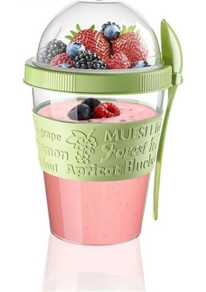 Take&amp;apos;n Go Kapaklı Kaşıklı Pratik Taşınabilir Meyveli Yoğurt Kabı (K95) modelleri