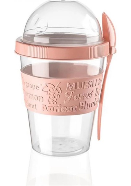 Take&amp;apos;n Go Kapaklı Kaşıklı Pratik Taşınabilir Meyveli Yoğurt Kabı (K95) fırsatları