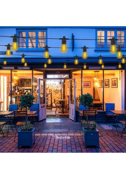 Rustika Kırılmaz Ampul Dış Mekan Bahçe Aydınlatması Su Geçirmez 10 Metre 10 Duylu modelleri