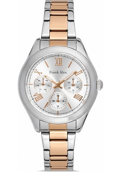 Kadın Kol Saati Gümüş Renk, Gümüş Kadran - Şık Metal Kordon, 2 Yıl Garantili