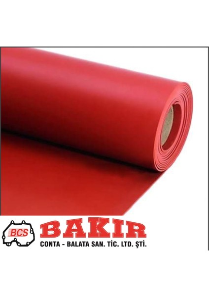 Kırmızı Silikon Levha 1000*500*3,00 mm