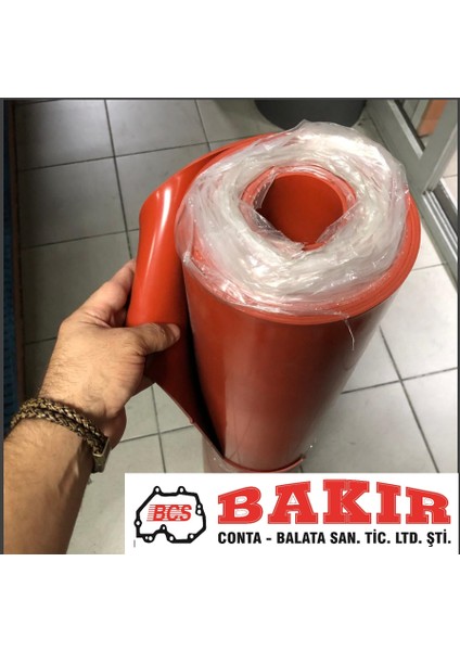 Kırmızı Silikon Levha 1000*500*3,00 mm