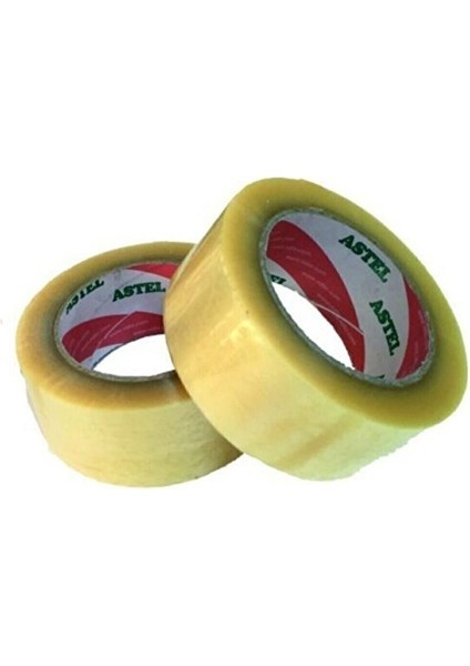 2 Adet 100 Metre Hotmelt Tutkallı Koli Bandı Şeffaf Koli Bantı Ambalaj Bandı