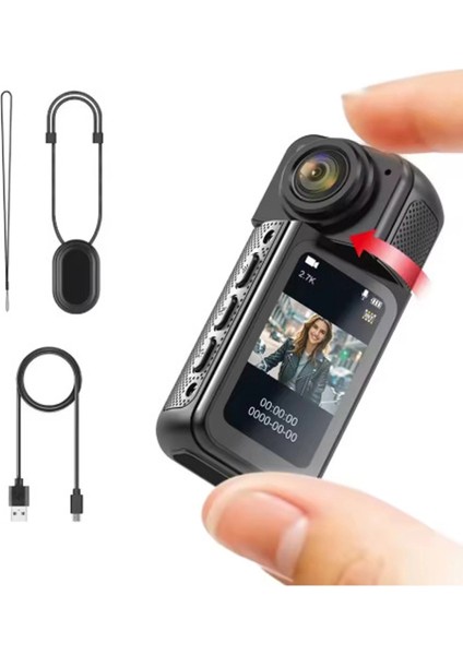S70 Mıknatıslı Yaka Kamerası Hd Kalite, 30 Fps, Kolay Bağlantı, Boyun Askısı 2.7k Siyah ( Lisinya ) fiyatları