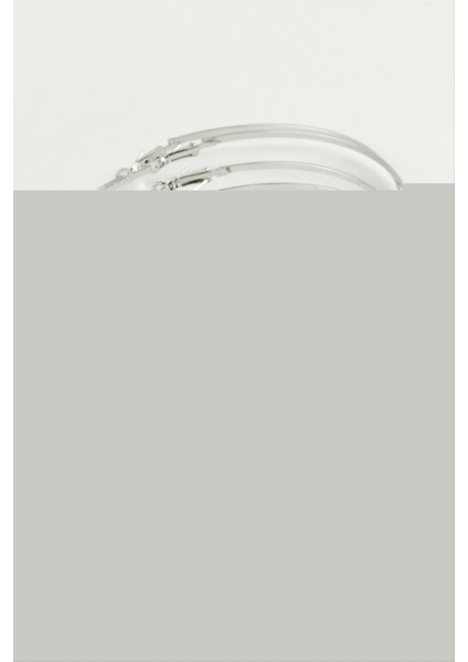 Düz Metal Halka Küpe 6 Adet