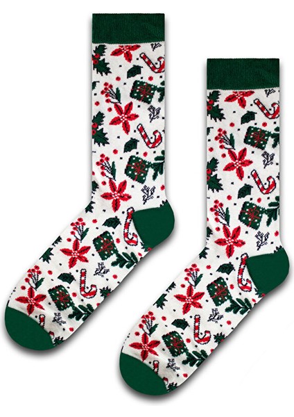 Noel Süslemeli Yıldızlı Kutu Renkli Çorap fiyatları