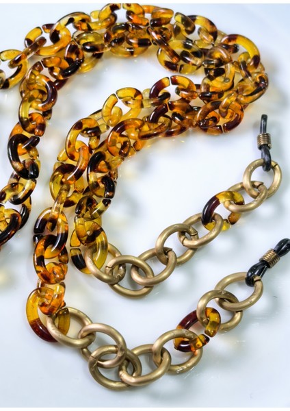 Gözlük Zinciri Bayan Amber Rengi Akrilik Serisi fiyatları