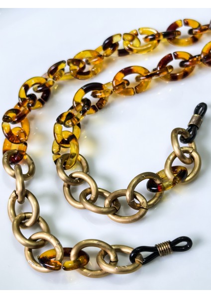 Gözlük Zinciri Bayan Amber Rengi Akrilik Serisi fırsatları
