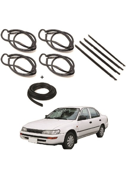 Toyota Corolla AE101 4 Kapı Fitil+ Sıyırıcı Fitil+Bagaj 93-98