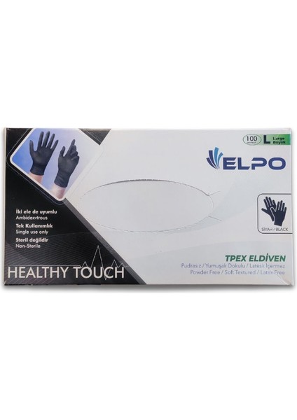 Siyah Pudrasız Hibrit Eldiven L Beden 100 Adet ( 2 Paket ) fiyatları