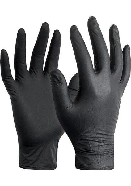 Siyah Pudrasız Hibrit Eldiven L Beden 100 Adet ( 2 Paket ) fırsatları