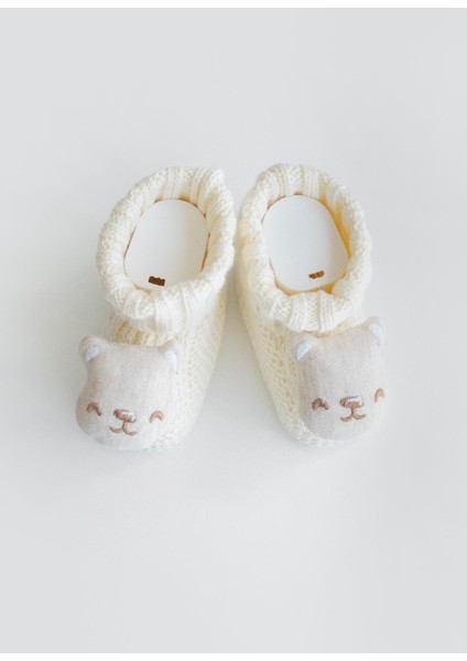 Organik Triko Figürli Patik Natural Rakun modelleri