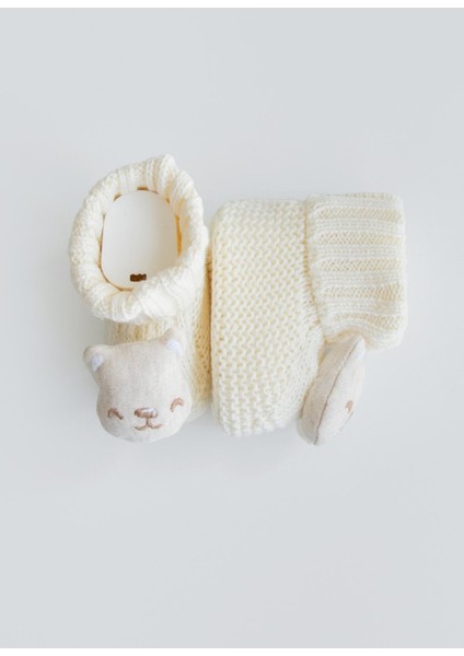 Organik Triko Figürli Patik Natural Rakun fırsatları