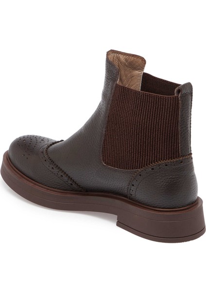 Kahve Hakiki Deri Kadın Casual Bot - K24K1BT67616-A42 fiyatları