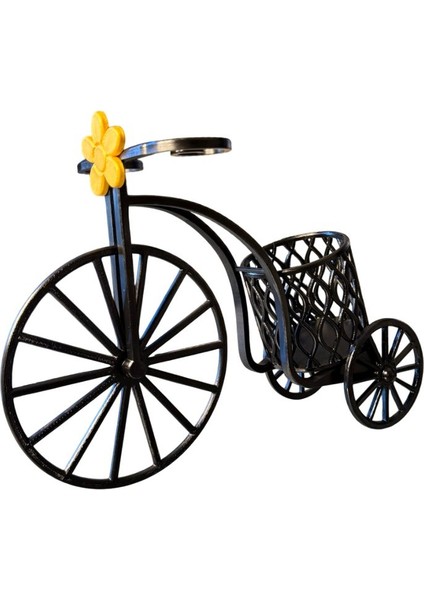 Nostaljik Bisiklet Figürlü Şarap Standı – El Boyaması – Vintage Tarz Dekoratif Şarap Tutucu ve Masa Üstü Obje indirimleri