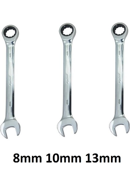 Ht- Rico 8-10-13MM Düz Kombine Cırcır Anahtar fiyatları