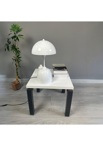 Beyaz Mantar Masa Lambası Dekoratif Abajur Çocuk Odası Başucu Lambası Okuma Lambası fiyatları