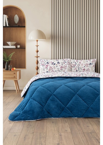 Morena Çift Kişilik Wellsoft Yorgan Uyku Seti Lastikli Çarşaf+Yastık Kılıflı Çift Kişilik Uyku Seti