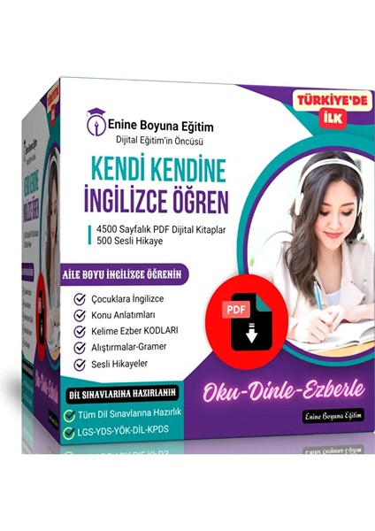 Kendi Kendine Ingilizce Öğreten Eğitim Seti (4500 Sayfalık Dev Arşiv)