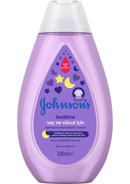 Johnsons Bedtime Saç ve Vücut Şampuanı 500 ml 3 Adet