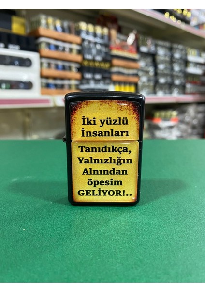 Insanları Tanıdıkça Yazılı Benzinli Çakmak