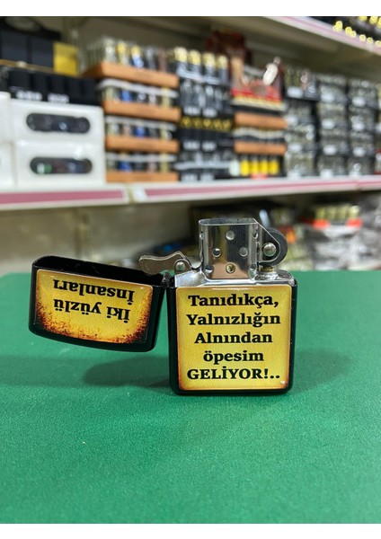 Insanları Tanıdıkça Yazılı Benzinli Çakmak fiyatları