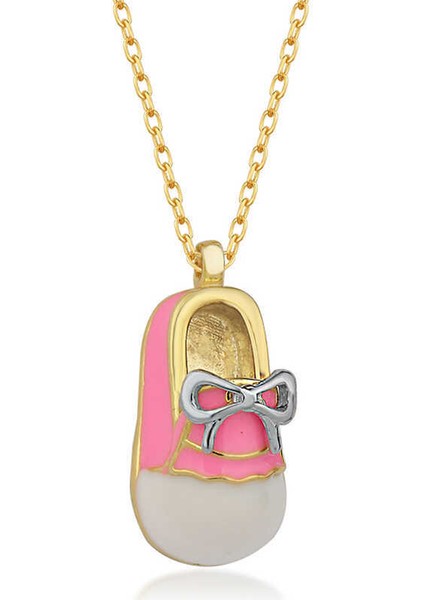 Gümüş Gold Kız Çocuk Pabuç Kadın Kolye