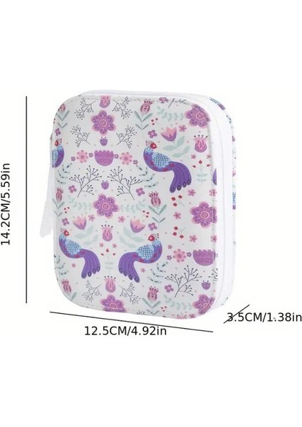 Dikiş Seti - Fermuarlı Çiçekli Seyahat- Yolculuk Için Taşınabilir Çeyiz Dikiş Kutusu fiyatları