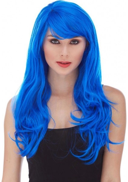 Mavi Renk Parti Peruğu