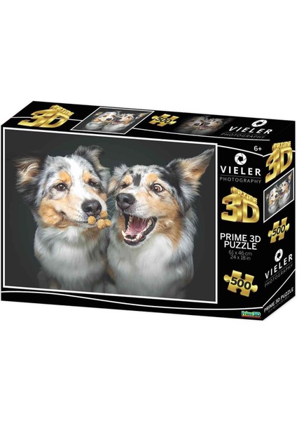 2 Adet Köpekler 500 Parça Puzzle Prime 3D fiyatları