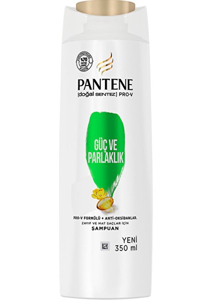 2 Adet Pantene Guc Parlaklık 1+1 Şampuan 350 ml