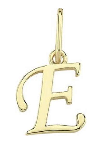 Italik Font Harfli Kolye Ucu