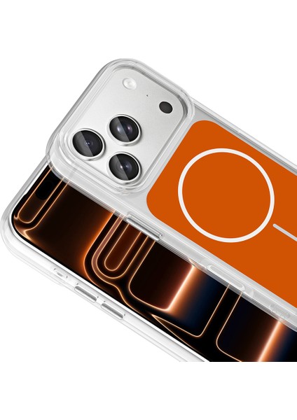 Iphone 17 Pro Max Uyumlu Kılıf Magsafe Şarj Destekli Metal Buton Tasarımlı Ince Zarif Kapak modelleri