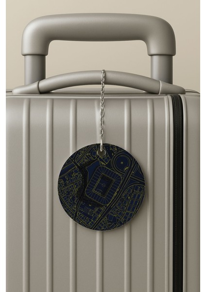 Pleksi Zincirli Bavul Etiketi Seyahat Tatil Için Tasarım Valiz Etiketi Kadıköy