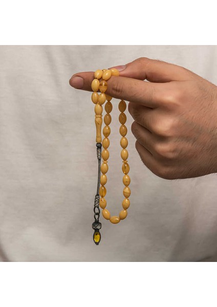 Gümüş 1000 Ayar Kazaz Püsküllü Sıkma Kehribar Tesbih modelleri