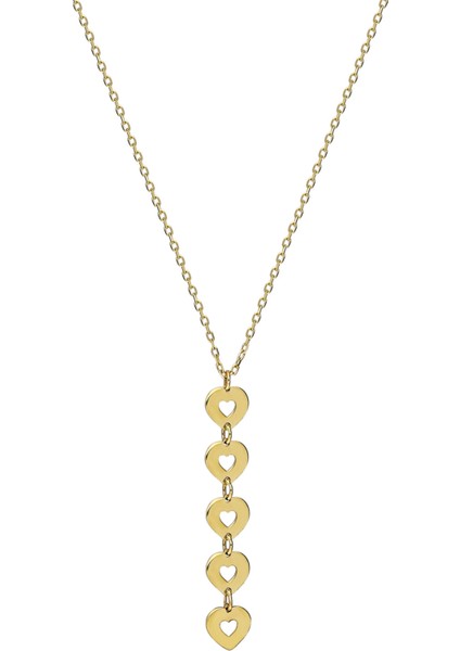 Y Model Beş Kalp Kolye