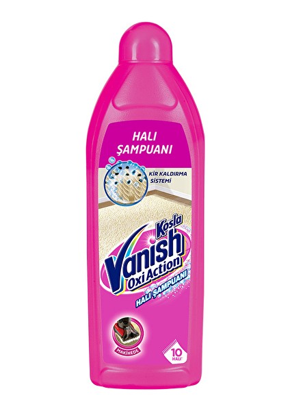 3 Adet Kosla Halı Şampuanı Makinede Temizlik 850 ml