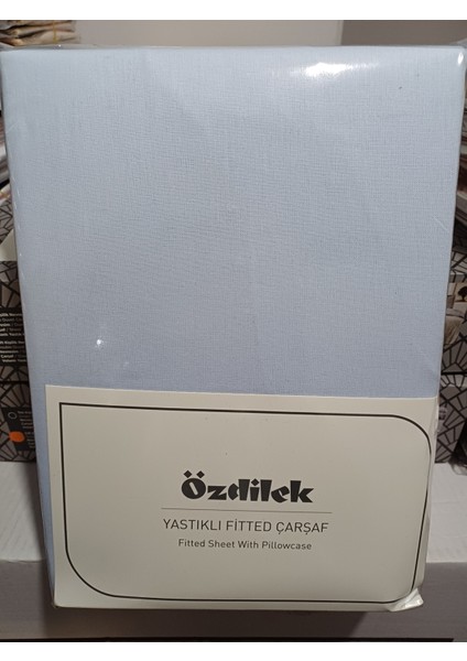 Colourist Fitted Çarşaf Marina %100 Pamuk Çift Kişilik Yastık Kılıflı