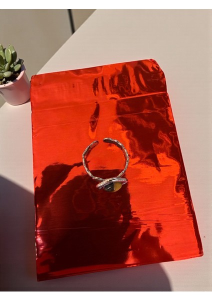 Doğal Taş Ayarlamalı Paslanmaz Çelik Yüzük modelleri